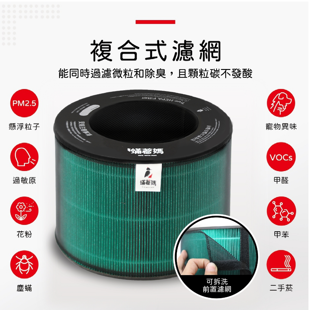 蟎著媽 適用 LG 樂金 風革機 AeroTower  FS151PBF0 FS151PSF0 FS151PWE0 空氣清淨機 濾網, , large