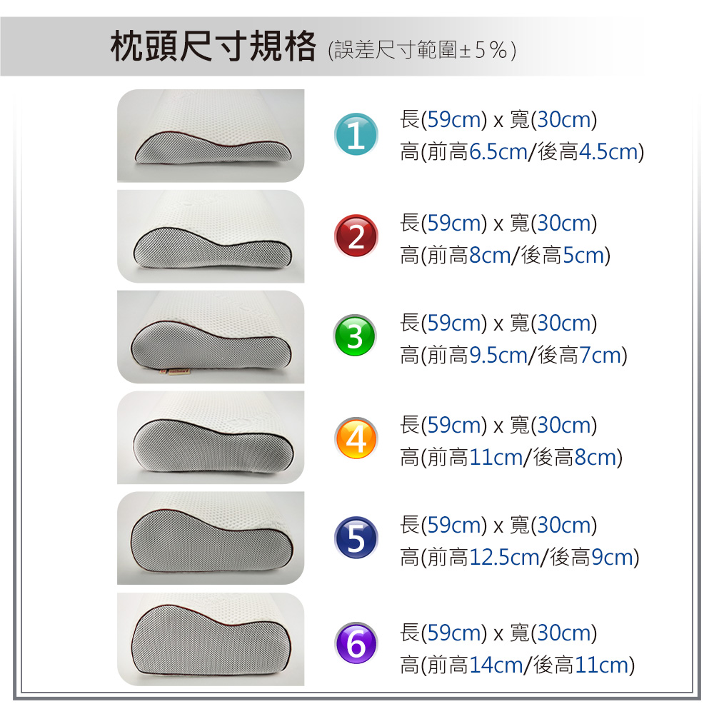 【 Vandino 】備長炭抗菌天絲可調式記憶枕（六種高度可供選擇）贈#1cm側墊片x3, , large