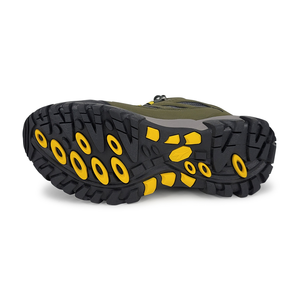 DIADORA迪亞多那 高筒抗水登山鞋 男運動鞋 越野鞋 防水 寬楦 高腳背 寬腳板 反光 吸震 減壓 防滑 綠 卡其, , large