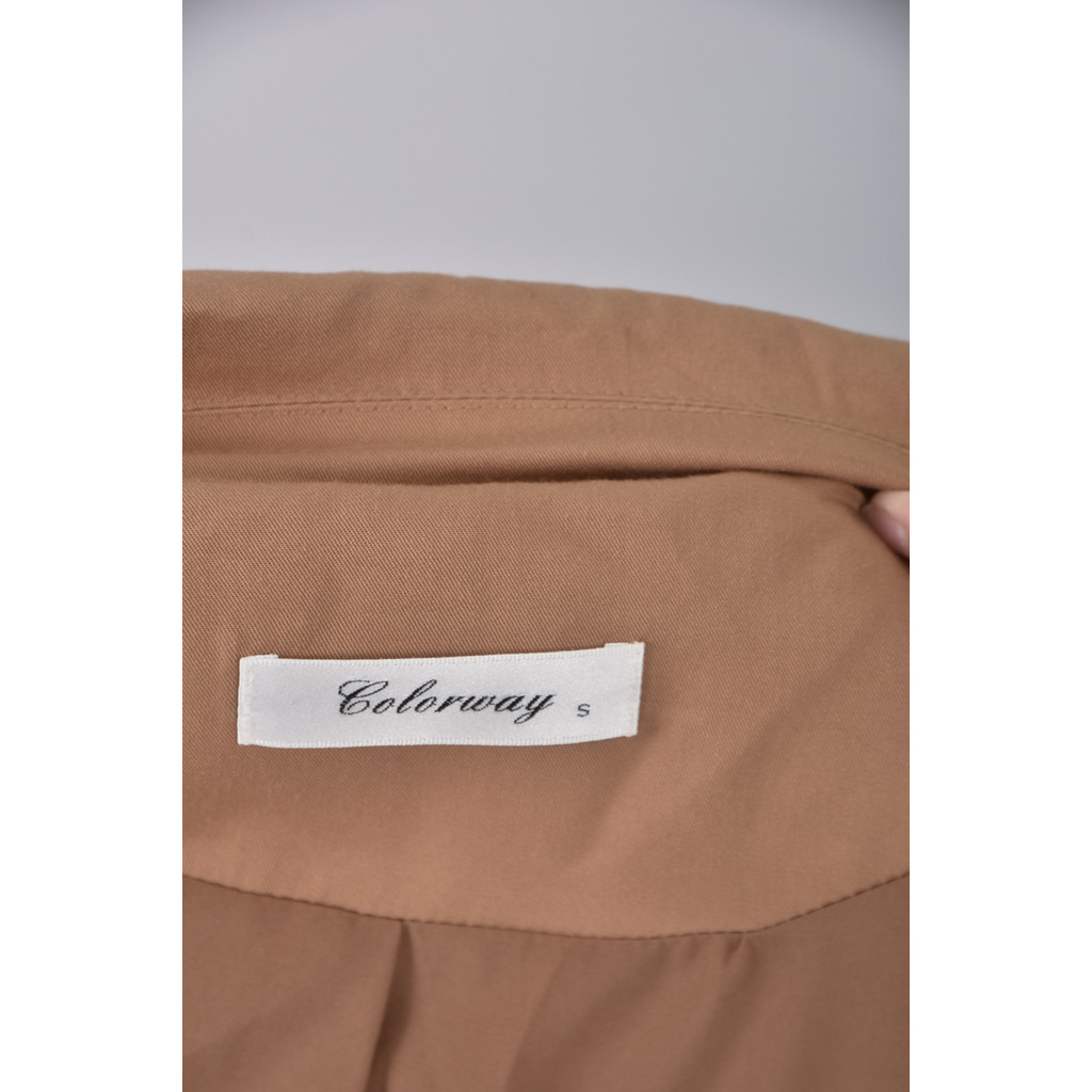 (XL) 【作珩私服】colorway質感素面杏色外套二手衣, , large