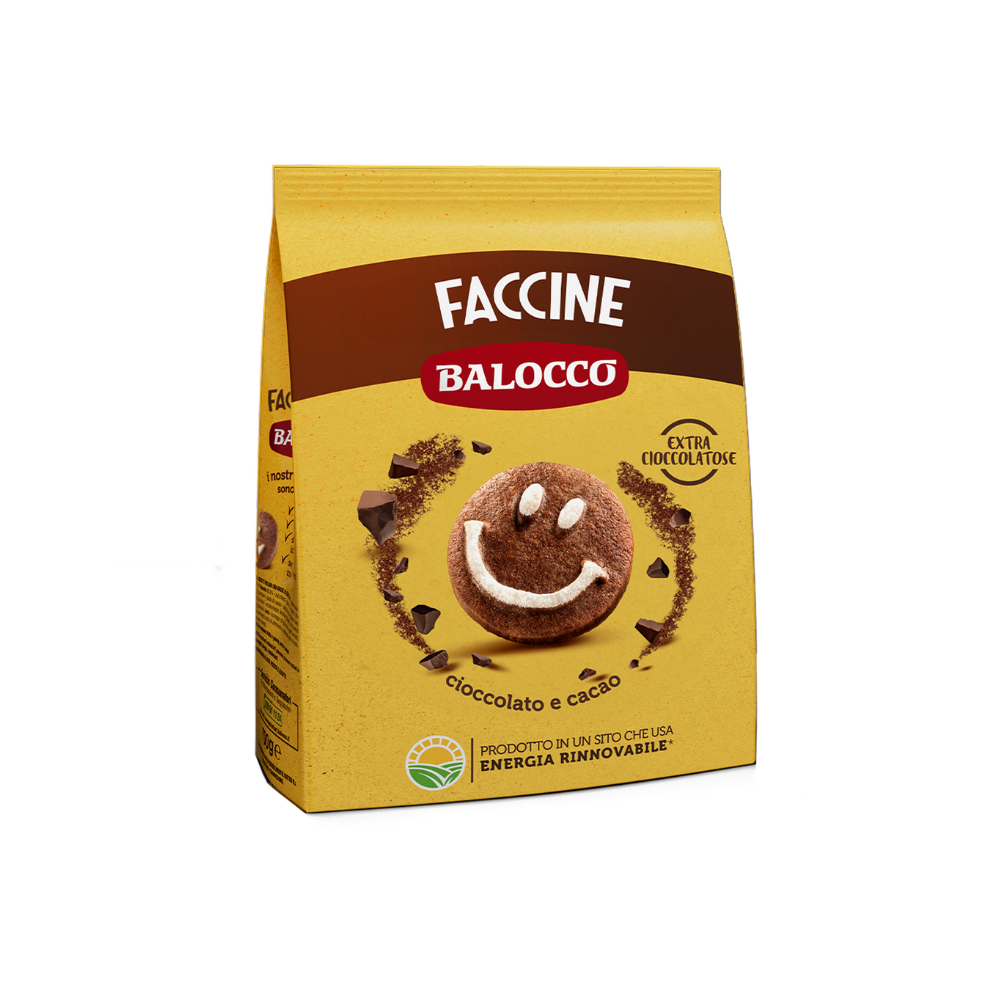 Balocco Smiley Faces Faccine Biscuits, , large