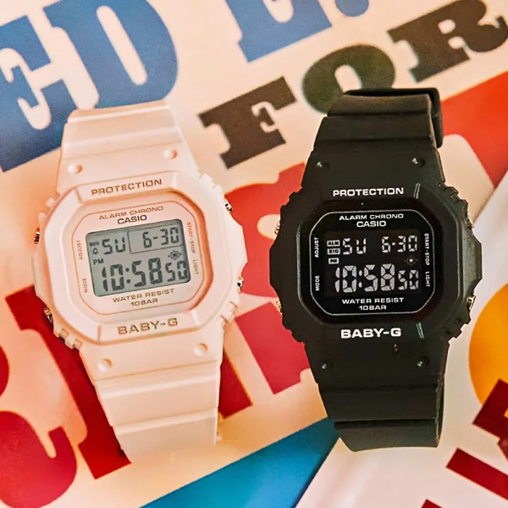 CASIO 卡西歐 BABY-G 纖薄輕巧 人氣經典電子錶-奶茶 BGD-565U-4, , large