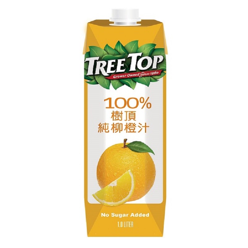 樹頂100純柳橙汁1000ml, , large