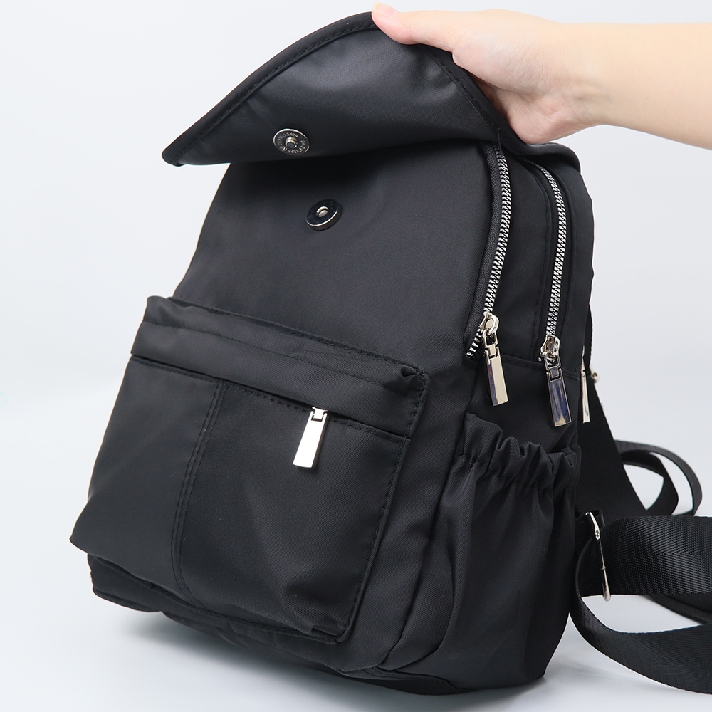 【YUN JOIN】輕巧休閒後背包-粉色 休閒背包 隨身包 通勤背包 畢業禮物 女包 全素面 磁吸, , large