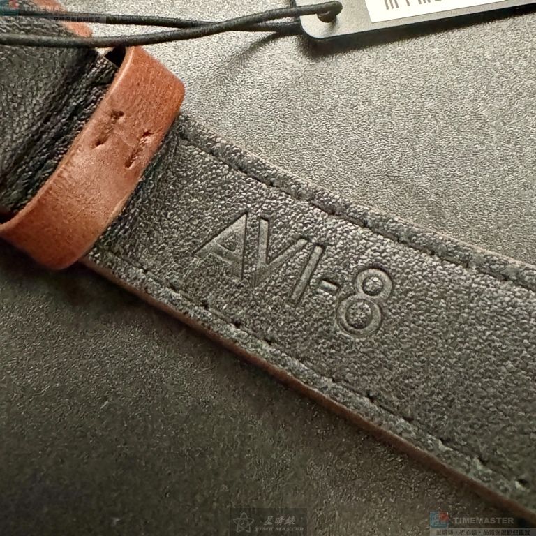 [星晴錶業]新品牌手錶,44mm,AV52667黑色玫瑰金色錶面玫瑰金錶殼咖啡色真皮皮革錶帶款, , large