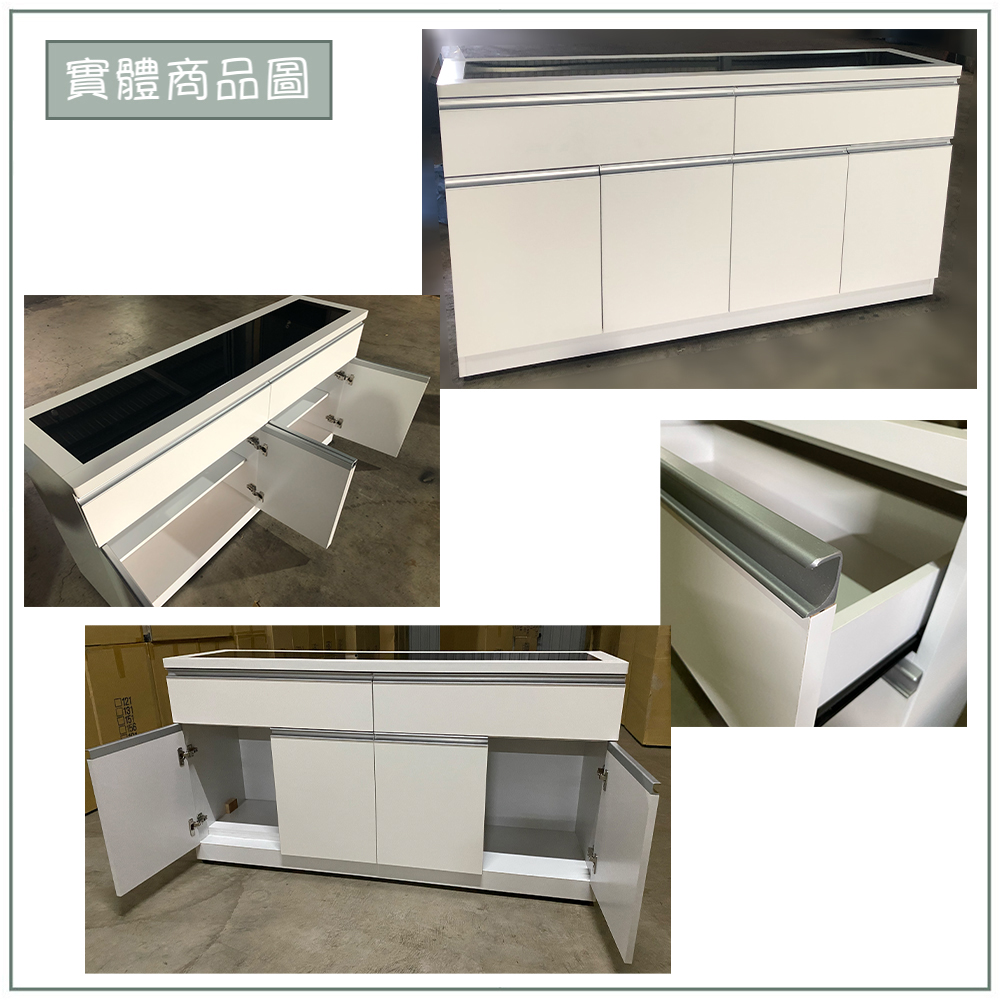 【唯熙傢俱】貝拉白色5尺餐櫃, , large