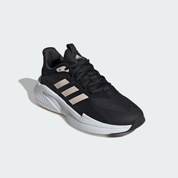 Adidas Alphaedge + 女 慢跑鞋 運動 訓練 休閒 緩震 舒適 愛迪達 黑 粉膚 [IE6038], , large