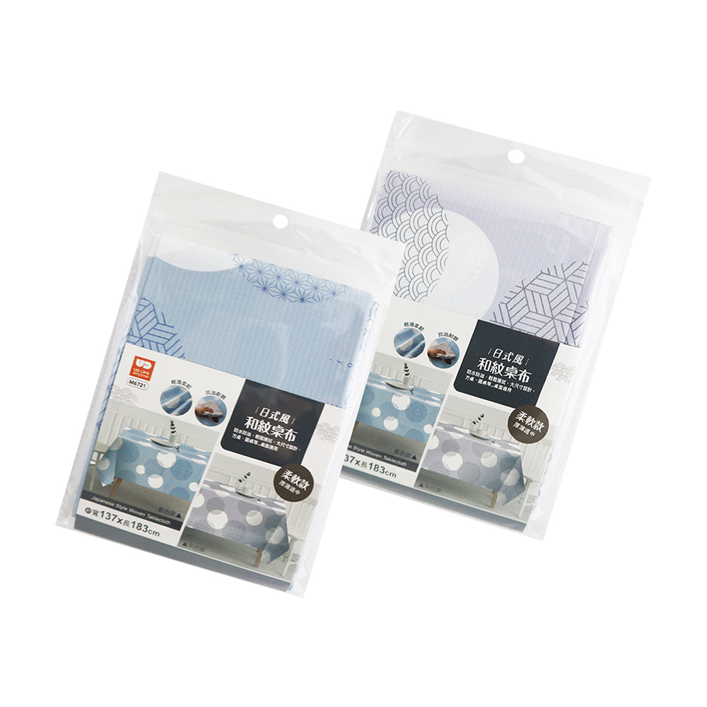 日式風和紋桌布-137x183cm-2入, , large