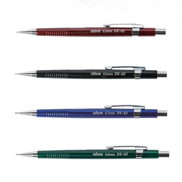 【MBS 萬事捷】自動鉛筆 0.3/0.5/0.7/0.9mm 12支/盒 DK-60(顏色隨機出貨)  -  多款可選
