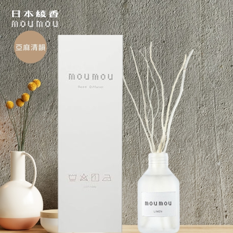 〔本野有限公司〕日本綾香mou mou室內擴香100ML (亞麻清韻)-2入, , large