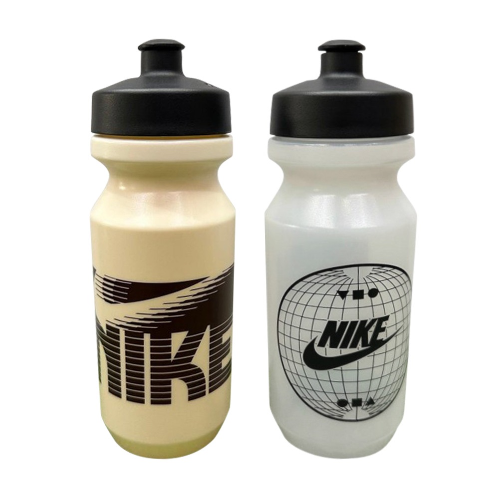 NIKE GRAPHIC 大嘴巴水壺2.0 22OZ/650ml 運動水壺 隨身杯 水瓶 簡約 可機洗 防漏 栗色 霧白