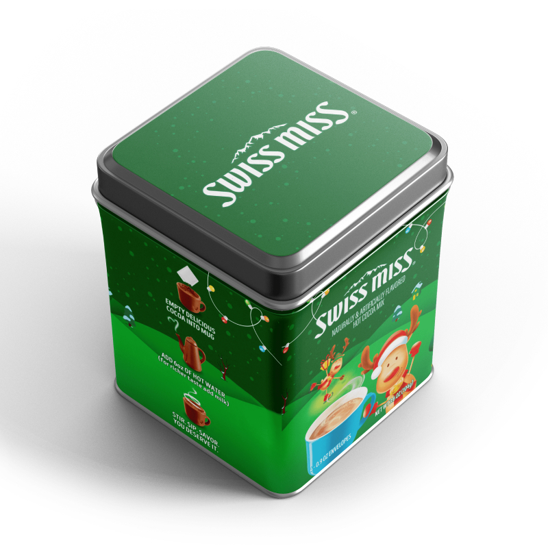 SWISS MISS聖誕鐵罐-綠, , large