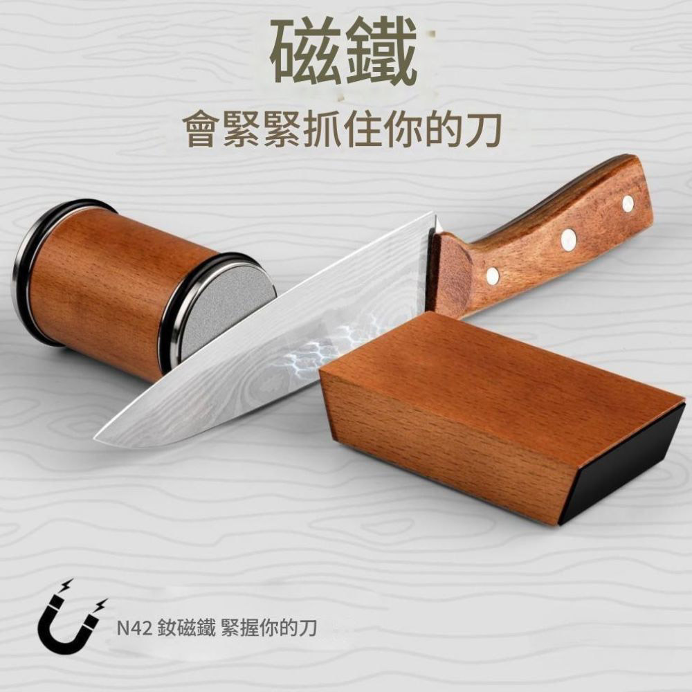 Roller Sharpening Tool - Wood Color (with 400/1000 grit diamond abrasive), , large