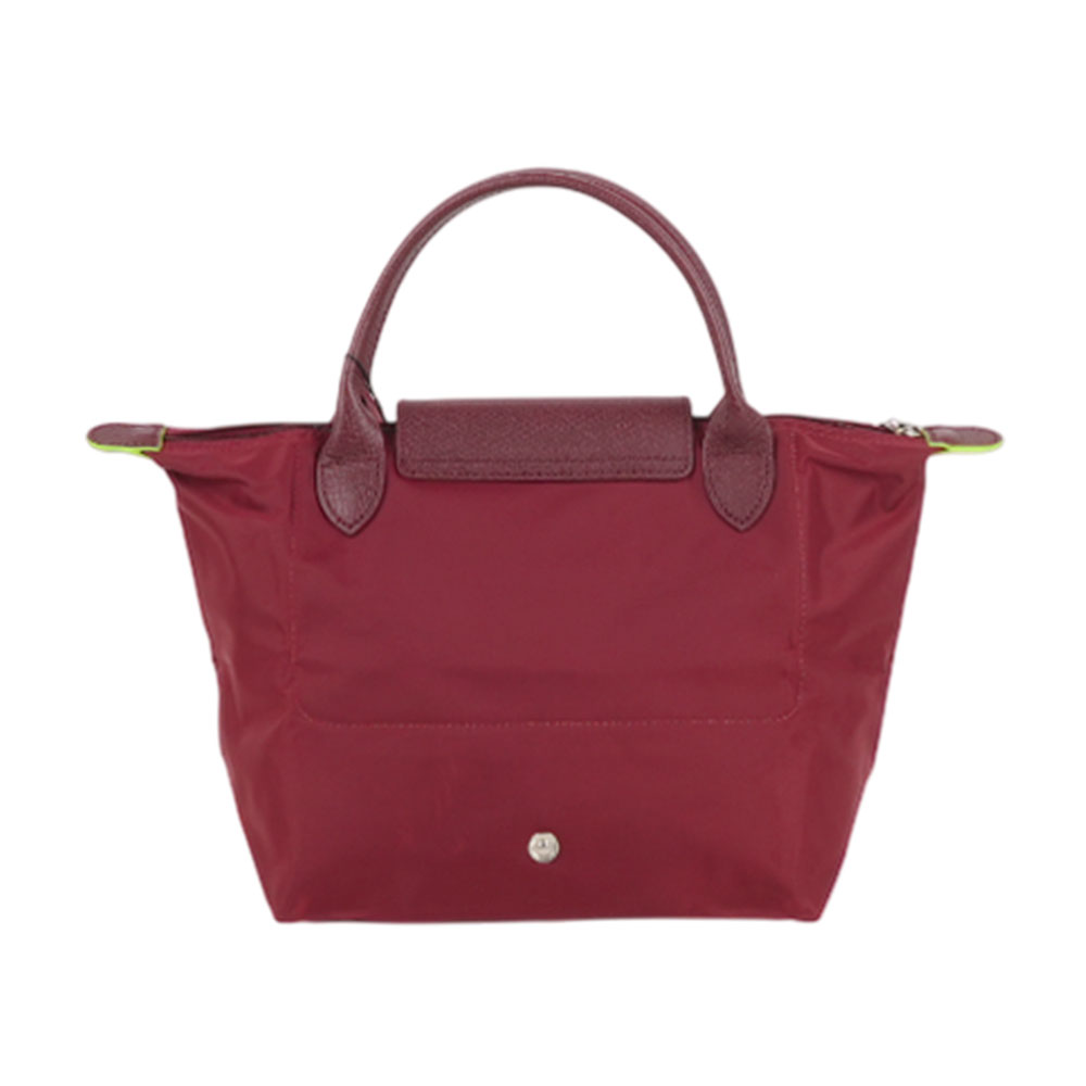 LONGCHAMP S號短把LE PLIAGE GREEN摺疊水餃包(紅石榴色), , large