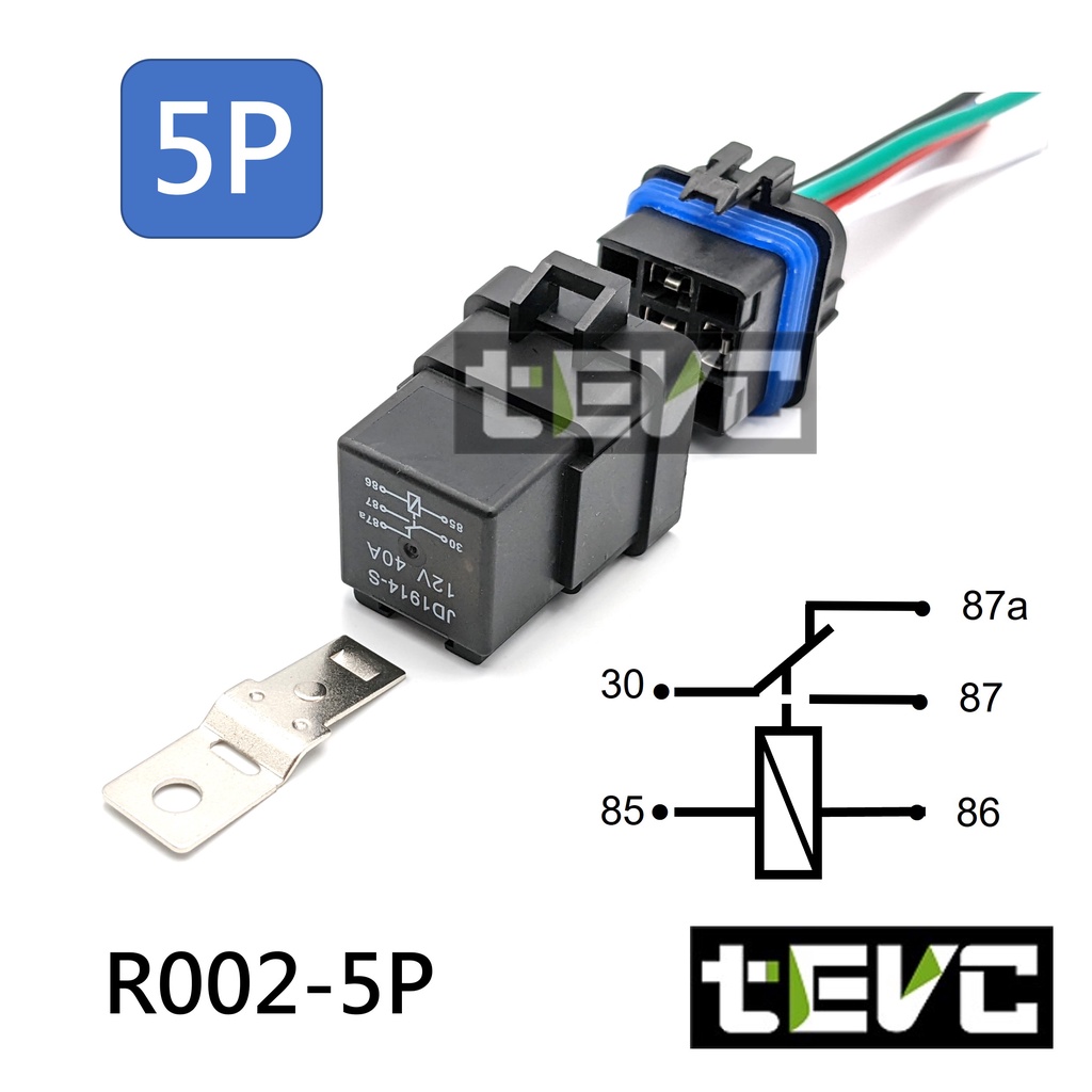 《tevc》R002 防水繼電器  DC12V  單路 常開常閉 4P, , large
