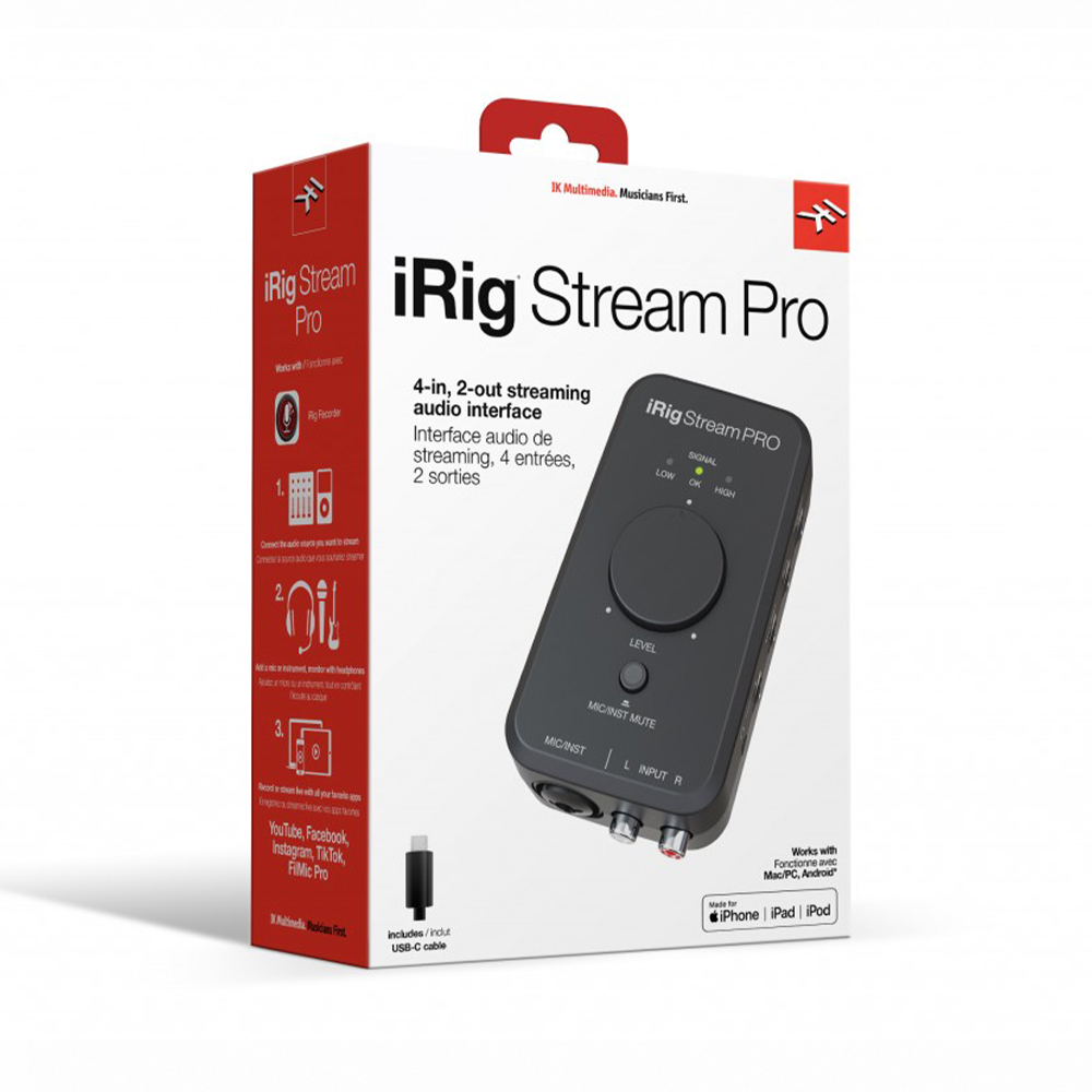 IK Multimedia iRig Stream Pro Stereo 雙聲道 錄音介面 【敦煌樂器】, , large