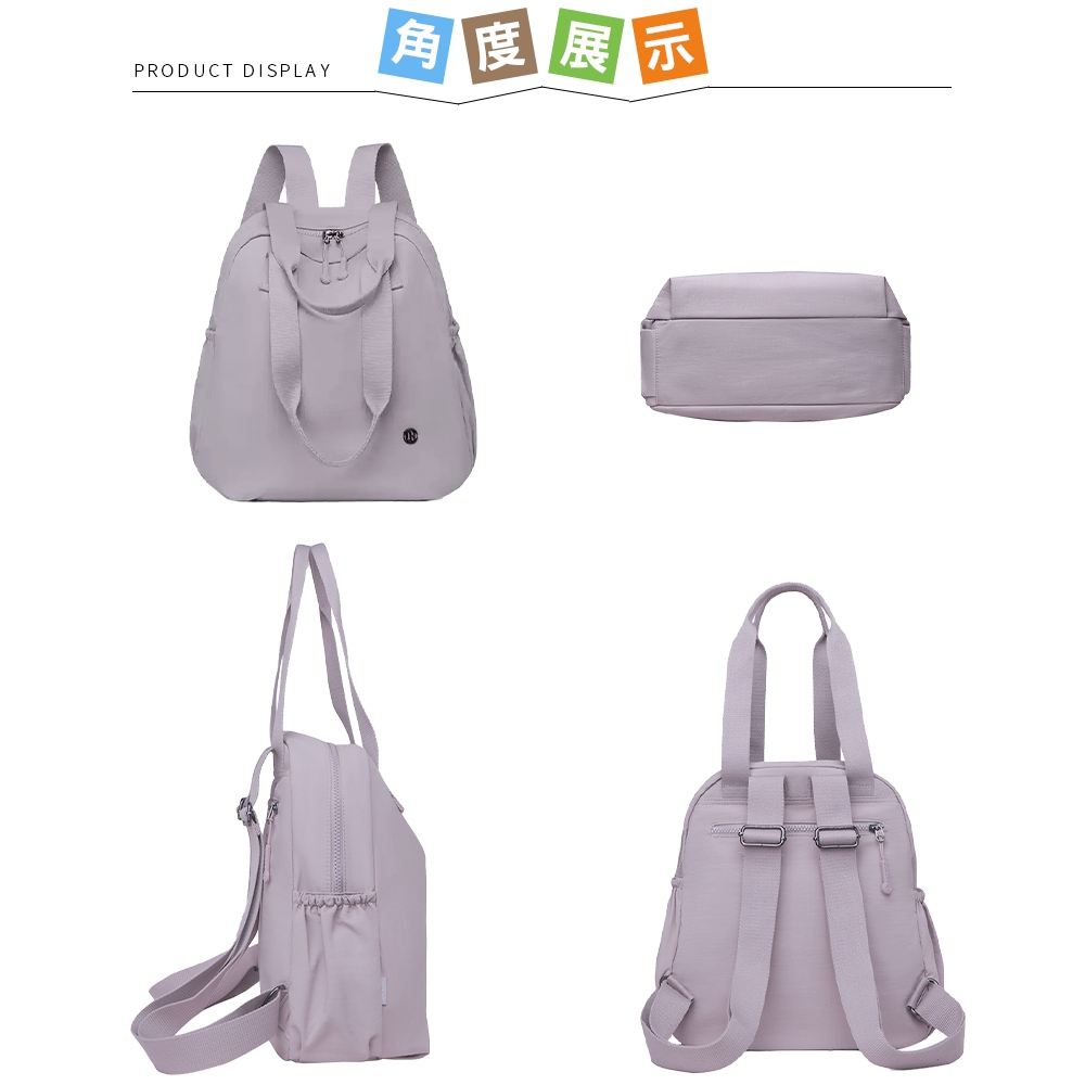 SPRING-學院風通勤2way後背包 大學生上課通勤2用肩背包 旅行後背包-多色, , large