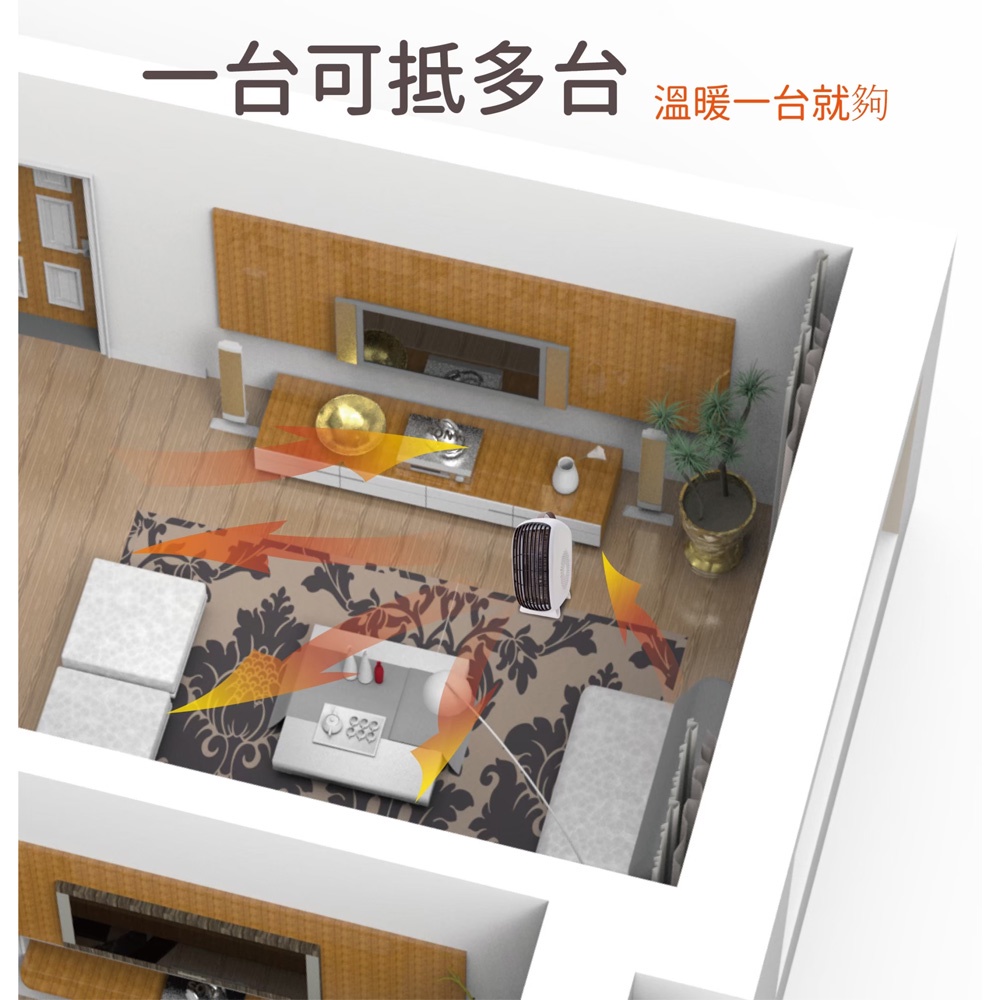 LAPOLO 藍普諾 手提暖風機/電暖器 LAN6-6102, , large