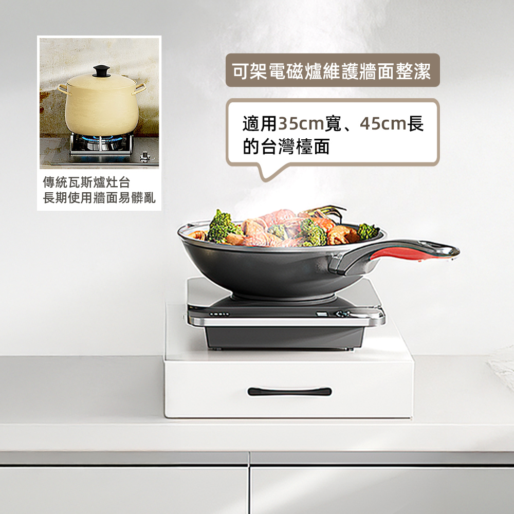 【上手家居】金屬瓦斯爐蓋板-35cm-白色(瓦斯爐架/瓦斯爐置物架/爐臺架/電磁爐架), , large