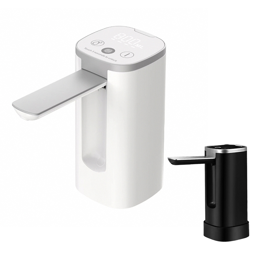 【禾統】電動折疊抽水器／黑色／1台 / 附市售桶裝水轉接環(電動抽水器 抽水器), 黑色, large