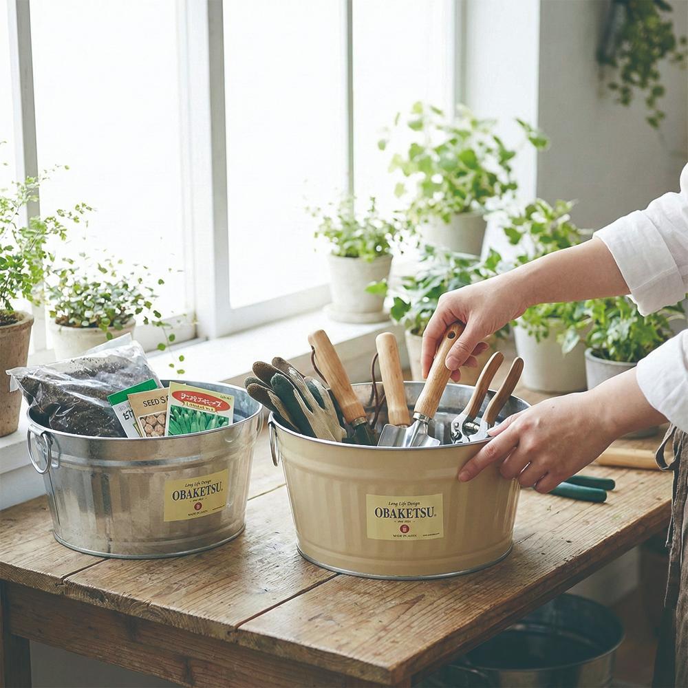 【this-this】日本渡邊金屬｜OBAKETSU 手工製多功能迷你桶 7.5L