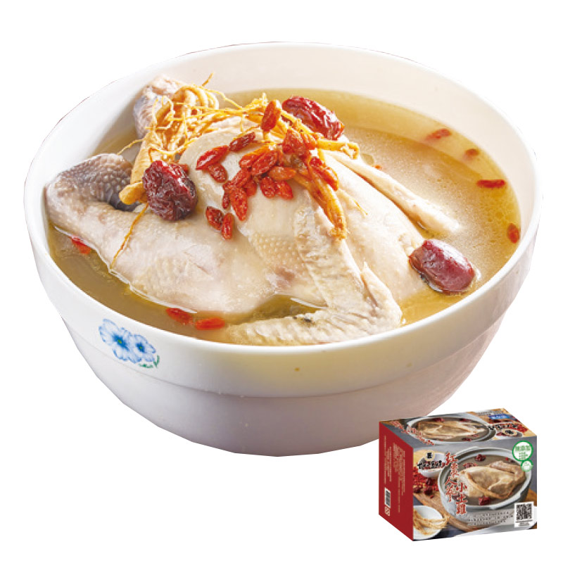 Stewed Red Jujube Genseng Chicken Soup, , large