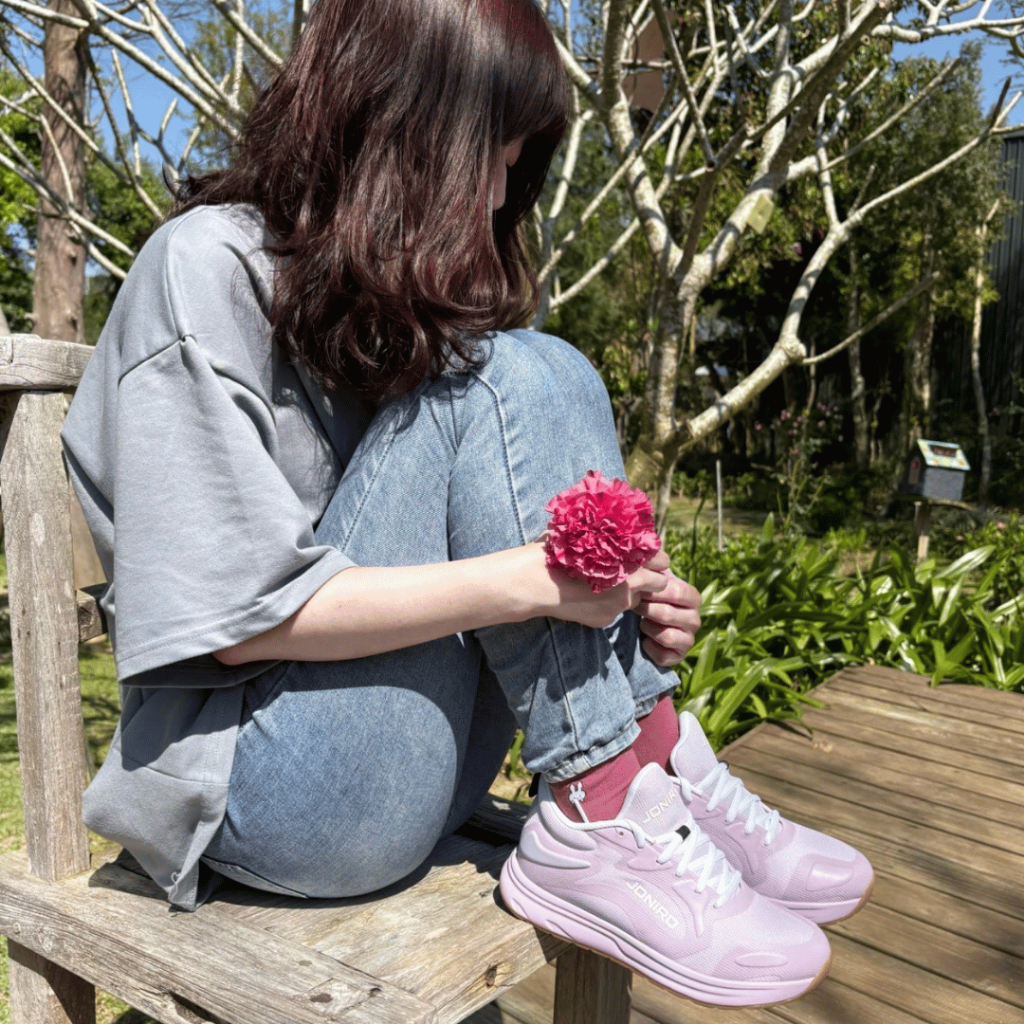 【JONIRO】台灣製造 Buzzer 戀愛粉 粉嫩 復古籃球鞋 穿搭 可愛 女鞋 (部分鞋款有現貨), , large