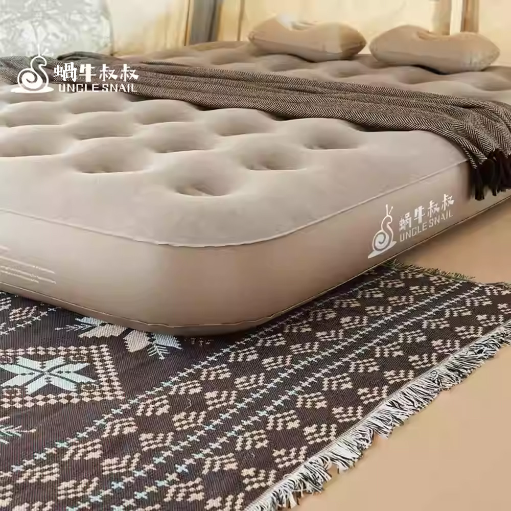 蝸牛叔叔露誉充氣床垫-單人款（露營必備 打地鋪 靜音睡墊 加大露營墊 ）, , large