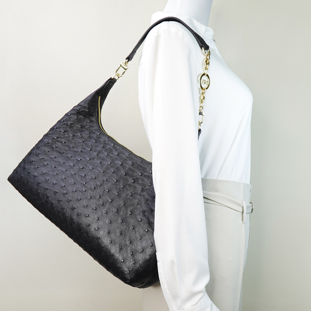 【M2nd】Ostrich Underarm bag, , large