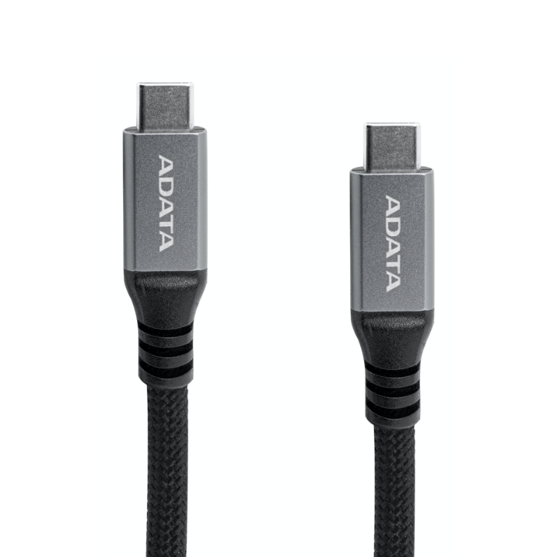 【ADATA 威剛】USB-C to USB-C 黑色 Magnetic Cable 100W 1M 磁吸 收納 編織 充電傳輸線, , large