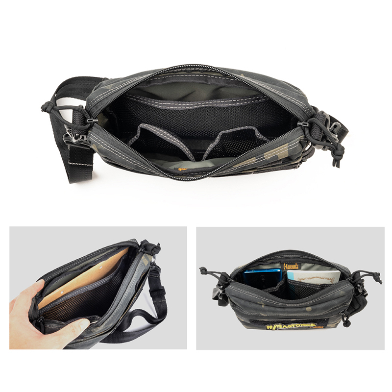 【MAGFORCE】馬蓋先小方側背包-【暗黑迷彩】 戰術背包 登山背包 側背包 單肩包 台灣製, , large