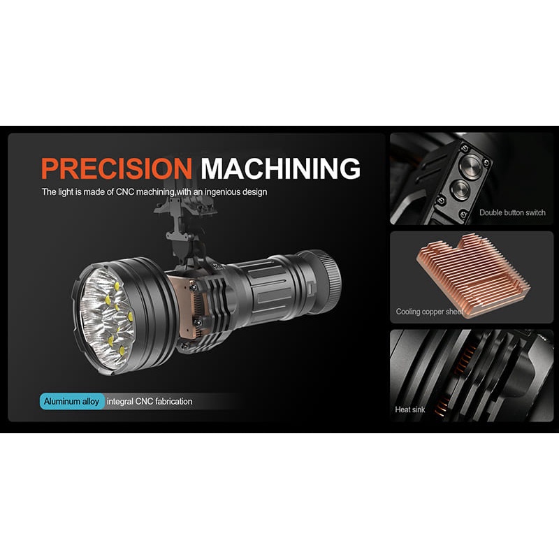 【電筒王】ACEBEAM X75 80000流明 超泛光高亮度LED手電筒 快充 搜救型手電筒, , large