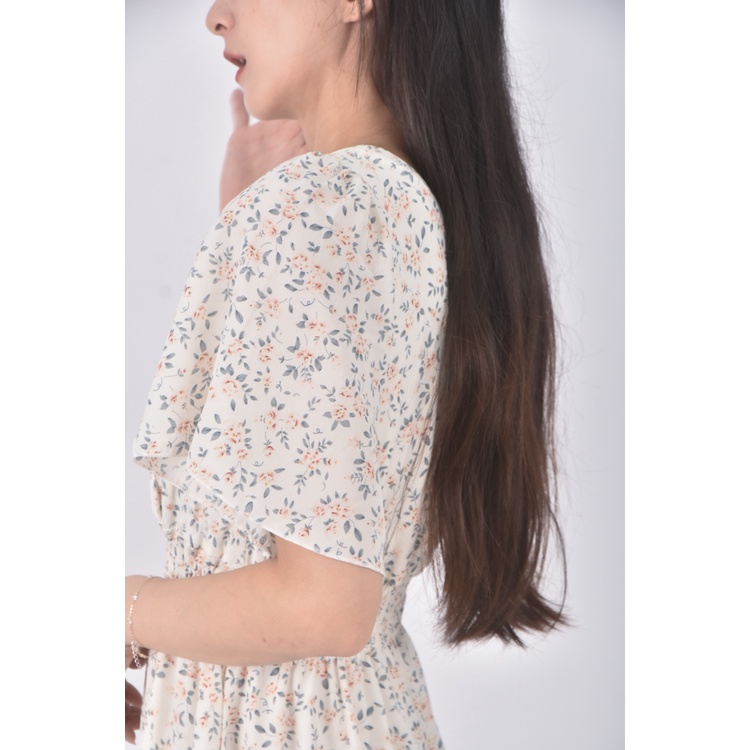 (S) 質感V領白色洋裝二手衣, , large