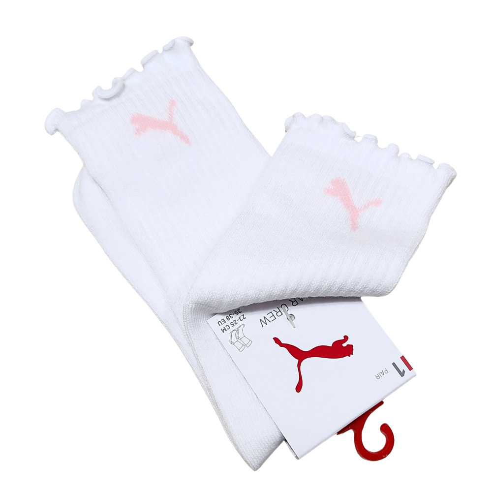 [秉宸] PUMA Fashion 木耳邊跳豹半統襪（3入） BB1452, , large