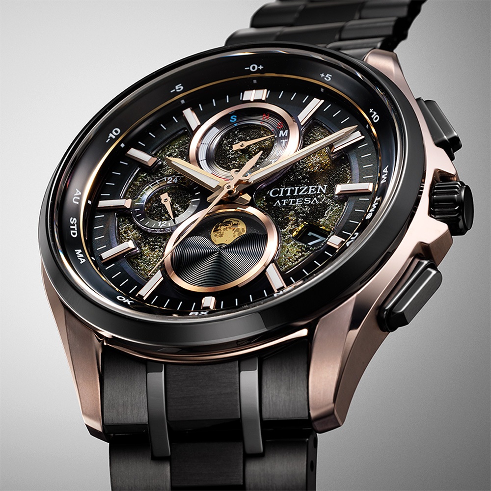 CITIZEN 星辰 HAKUTO-R 限量月相光動能電波手錶 BY1009-64Y, , large