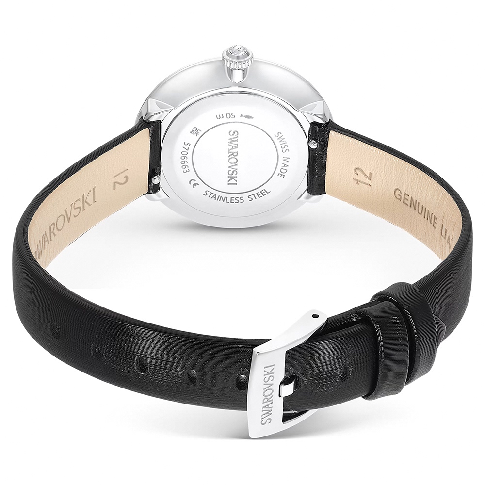 SWAROVSKI 施華洛世奇 Matrix Tennis 水晶錶圈手錶 女錶-30mm(5706663), , large