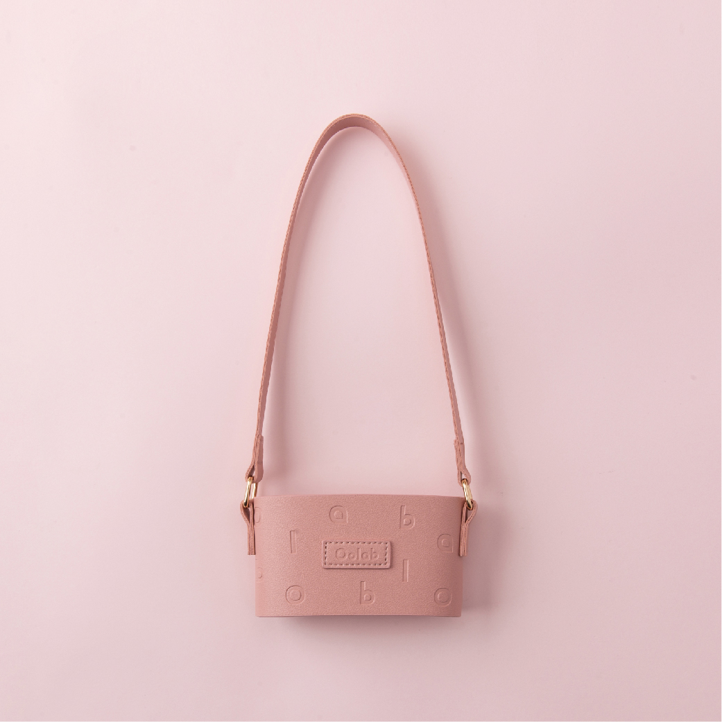 Oolab Embossed Leather Reusable Cup Sleeve, , large