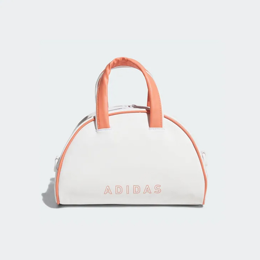 Adidas 高爾夫手提包 半月三條紋設計 橘色, , large