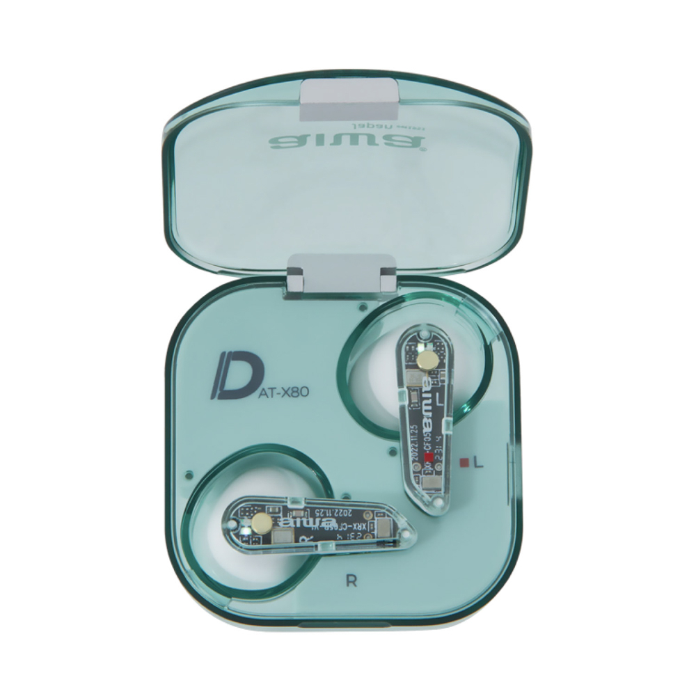 AIWA 愛華 ENC降噪真無線藍牙耳機 AT-X80D 綠色, , large