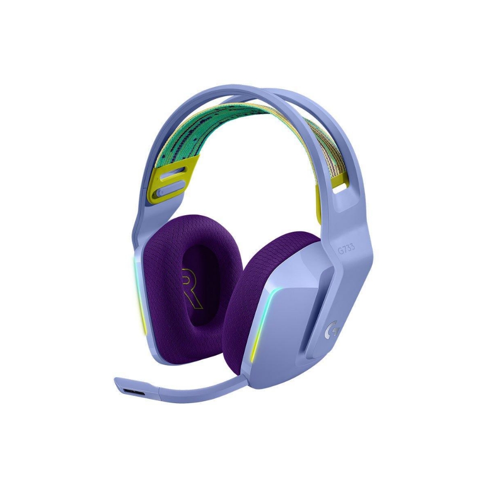 【 Logitech 羅技 】G733 紫色 LIGHTSPEED 無線 電競 RGB 耳機麥克風, , large