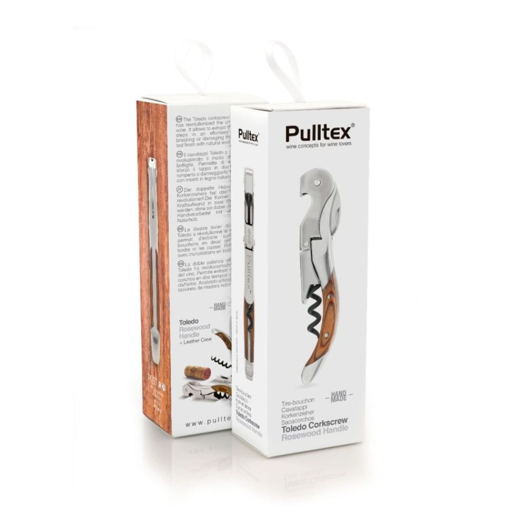 西班牙 Pulltex 托雷多手感木工兩段式開瓶器 玫瑰木, , large