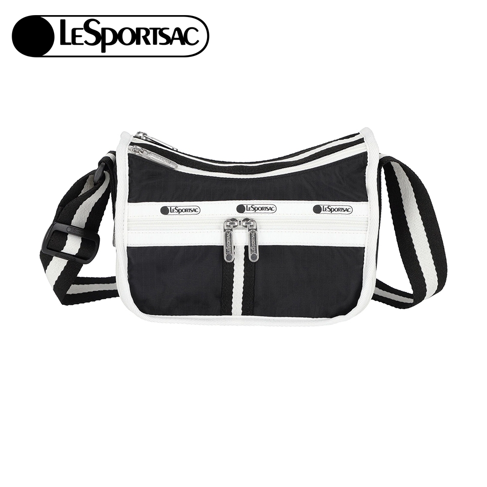 |快速出貨|Lesportsac Small Everyday Bag 小型斜背包 -滾邊夜幕黑, , large
