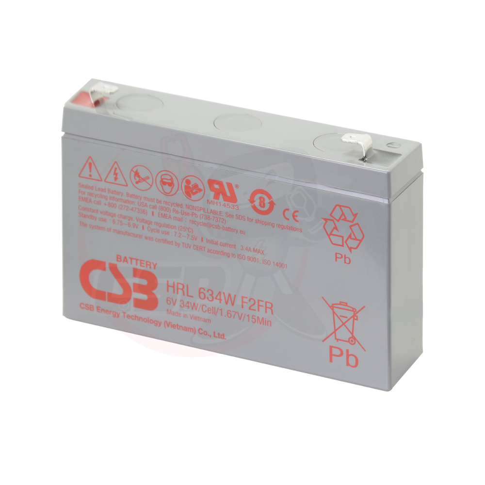CSB HRL634WF2FR 6V34W 不斷電系統 UPS 兒童電動車 童車 緊急照明 鉛酸電池 神戶電池, , large