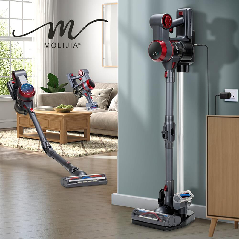 【MOLIJIA】M181 Automatic AI Sensing Handheld Cordless Vacuum Cleaner - Grayish Red, , large
