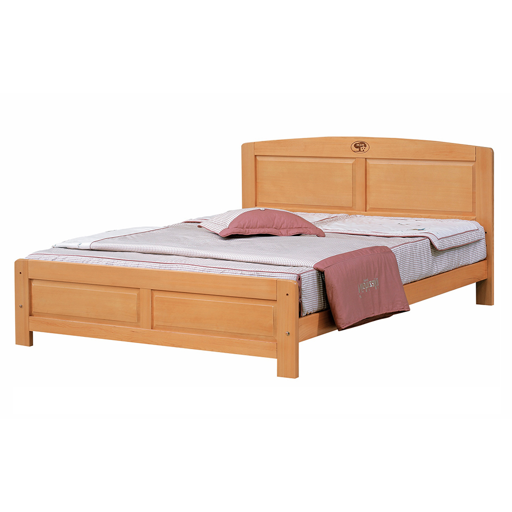 【唯熙傢俱】華歌檜木色5尺雙人床, , large