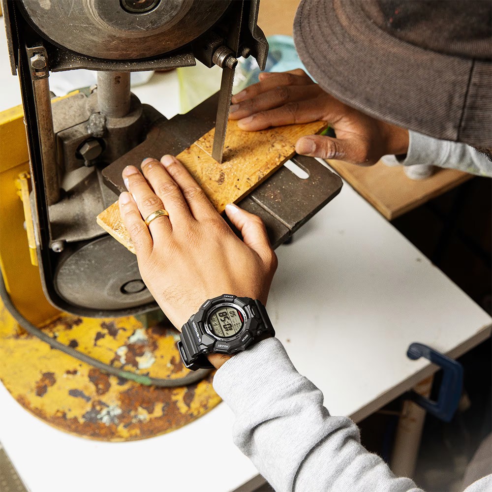 CASIO 卡西歐 G-SHOCK 10年電力 大螢幕電子錶 學生錶 GD-010-1, , large