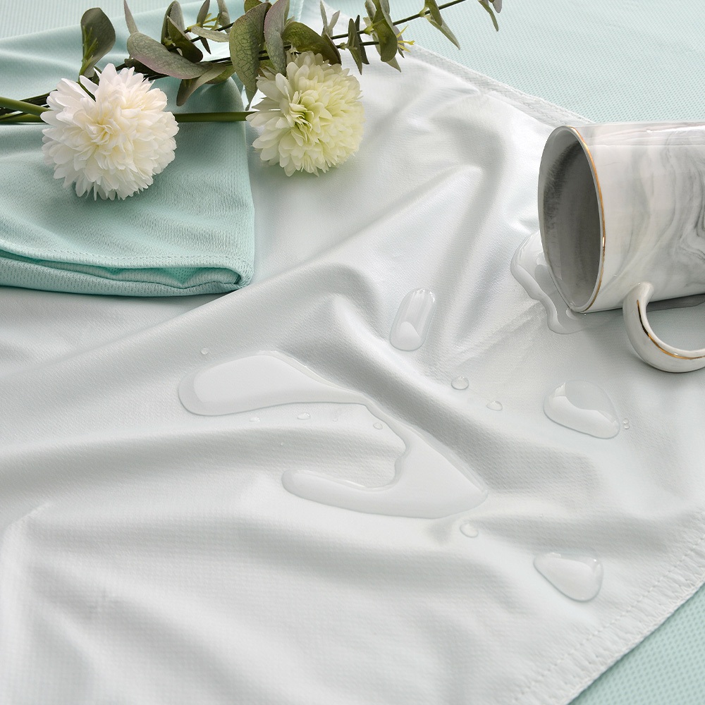 【FOCA】Lake light green | Professional nursing grade 100% ultra waterproof mattress protector - Double extra large, , large
