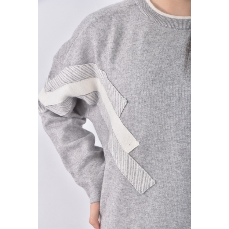 (XL) 條紋灰色洋裝二手衣, , large