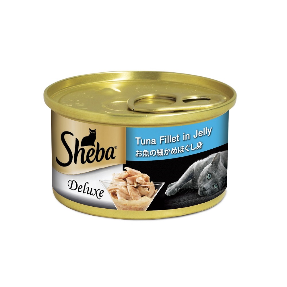 SHEBA Can Tuna Fillet in Jelly 85g, , large
