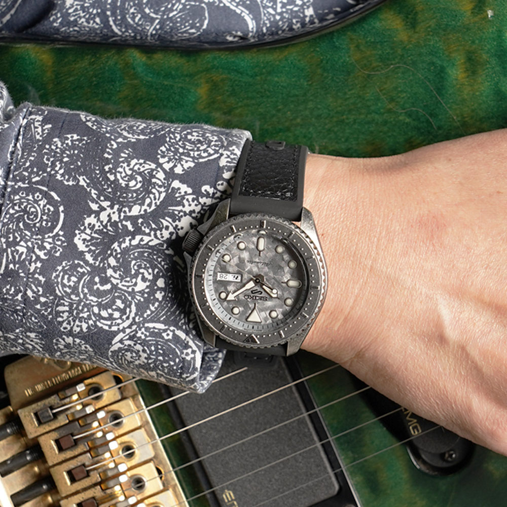 SEIKO 精工 5 Sports 系列槍灰仿舊版機械錶 4R36-09A0H(SRPE79K1), , large
